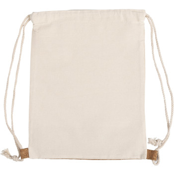 Zaino a sacca in cotone con base in sughero Tianna