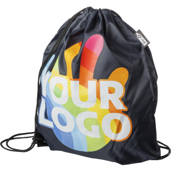 Zaino a sacca, in poliestere rPET 210D riciclato Enrique