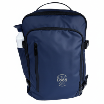 Zaino da viaggio in PU con spallacci imbottiti e porta PC da 15"