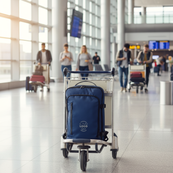 Zaino da viaggio in PU con spallacci imbottiti e porta PC da 15"