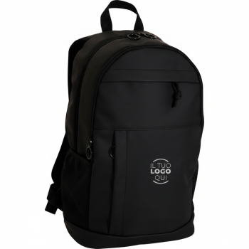 Zaino porta pc in PU SOFT con schienale imbottito e tasche laterali