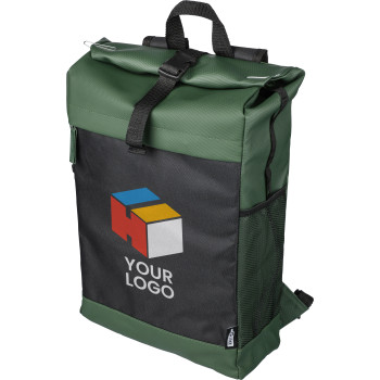 Zaino rolltop in poliestere 600 D rPET Yani