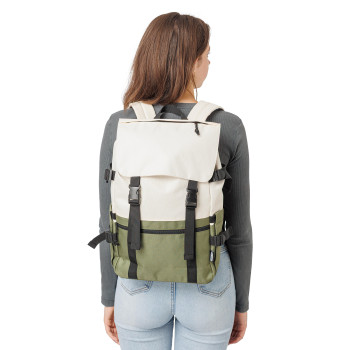 Zaino Vayo bicolore | Riciclato | Portatile 15" | 11 l