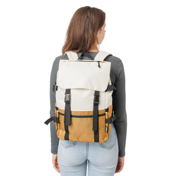 Zaino Vayo bicolore | Riciclato | Portatile 15" | 11 l