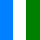 azur/white/green