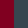 burgundy/charcoal