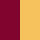 burgundy/gold