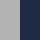 heather grey/french navy