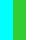 aqua/lime-green/white