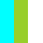 aqua/lime-green/white